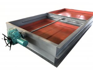 電動(dòng)雨水排口閘板閥，電動(dòng)污泥水溝閘板