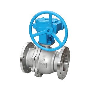 Q341F-16P DN50，DN100不銹鋼渦輪法蘭球閥